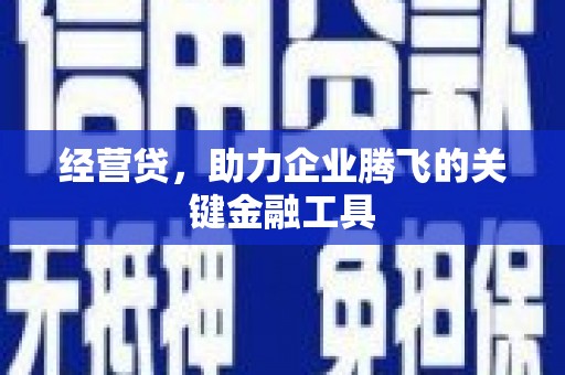 通州经营贷，助力企业腾飞的关键金融工具