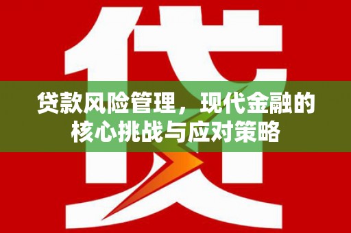 通州贷款风险管理，现代金融的核心挑战与应对策略