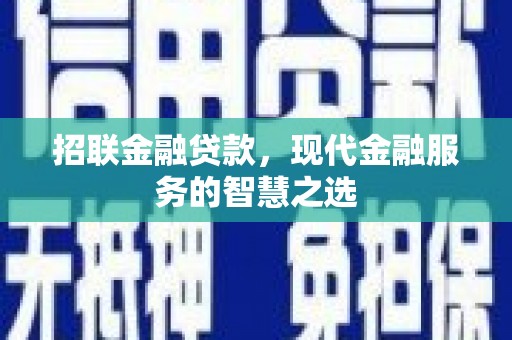 通州招联金融贷款，现代金融服务的智慧之选